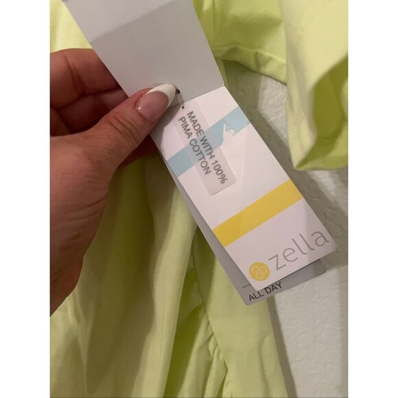 Zella Adjustable Ruched Pima Cotton T-Shirt NEW NWT - Picture 6 of 8